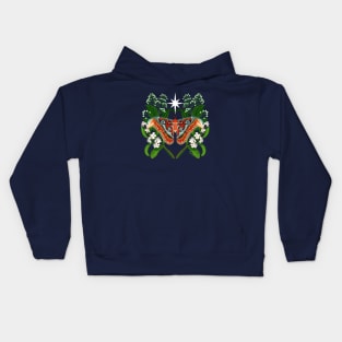 Atlas Moth in the Stars Kids Hoodie